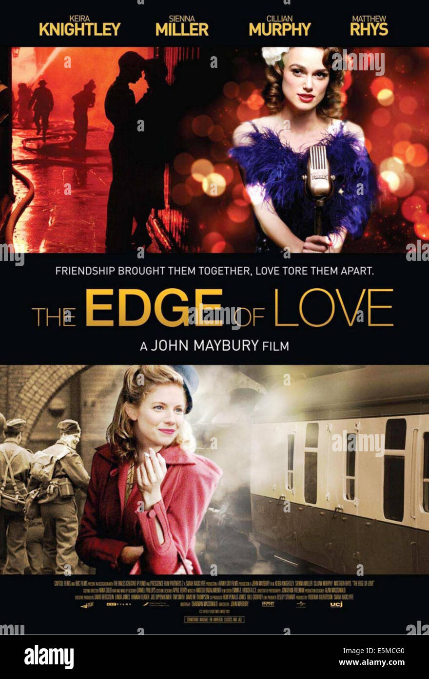 Le bord de l'amour, de nous poster art, Sienna Miller (en bas), Keira Knightley (en haut à droite), 2008. ©Capitol Films/avec la permission d'Everett Banque D'Images