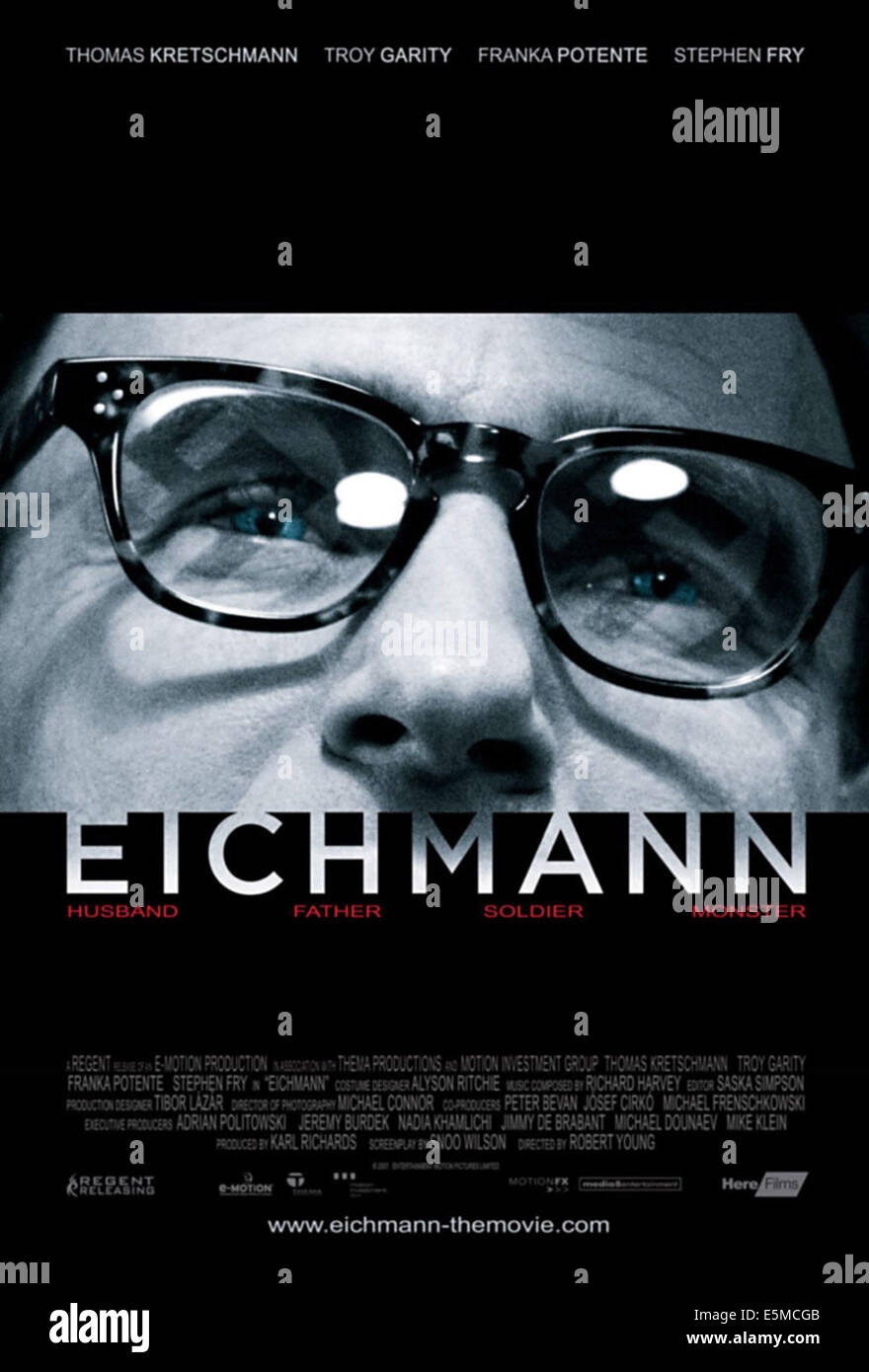 EICHMANN, Thomas Kretschmann comme Adolf Eichmann sur l'affiche, 2007./©Regent Libérer/avec la permission d'Everett Collection Banque D'Images