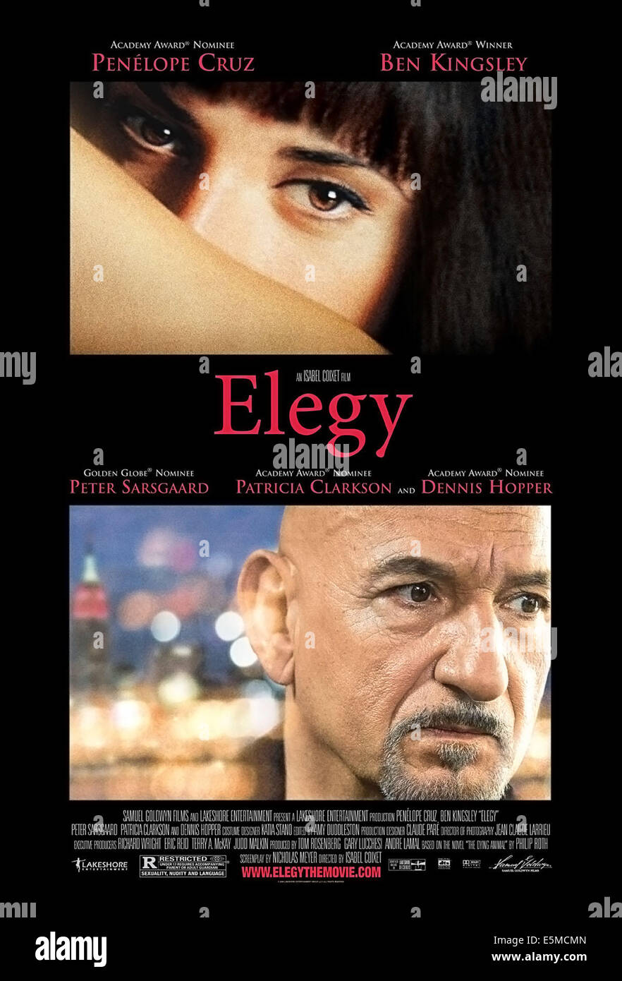 Élégie, Penelope Cruz (en haut), Ben Kingsley (en bas), 2008. ©Samuel Goldwyn Films/Courtesy Everett Collection Banque D'Images Élégie, Penelope Cruz (en haut), Ben Kingsley (en bas), 2008. ©Samuel Goldwyn Films/Courtesy Everett Collection Banque D'Images