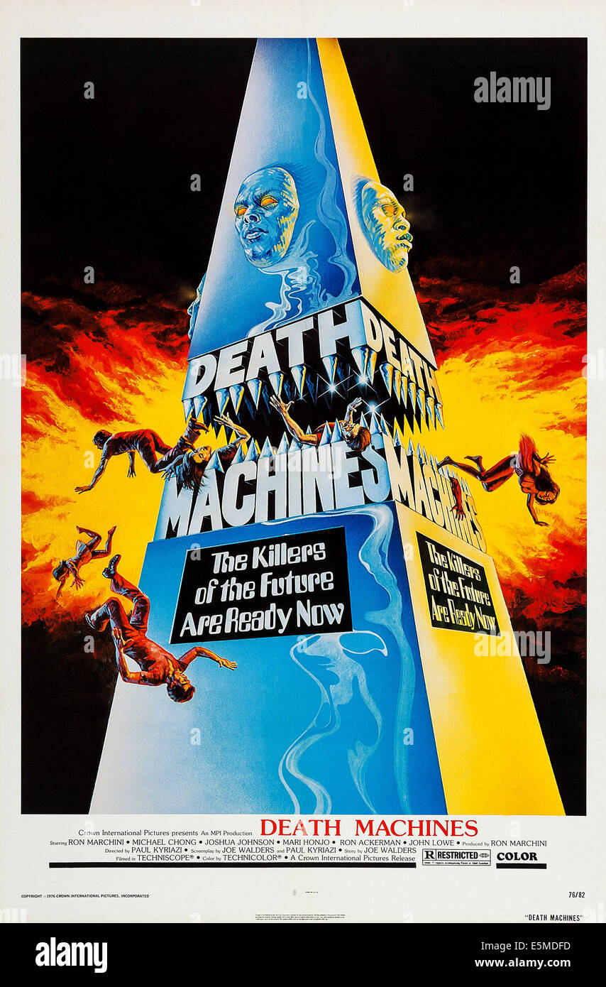 Les machines de mort, de nous poster, 1976 Banque D'Images
