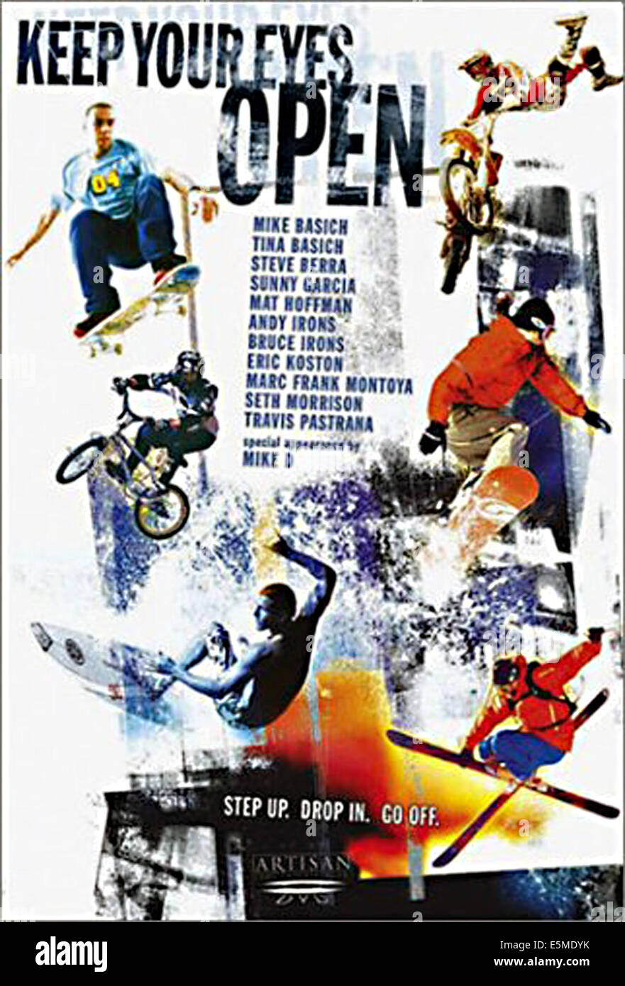 Gardez les yeux ouverts, 2002. Documentaire sur les sports extrêmes.  (C)Artisan Entertainment. Avec la permission de : Everett Collection Photo  Stock - Alamy