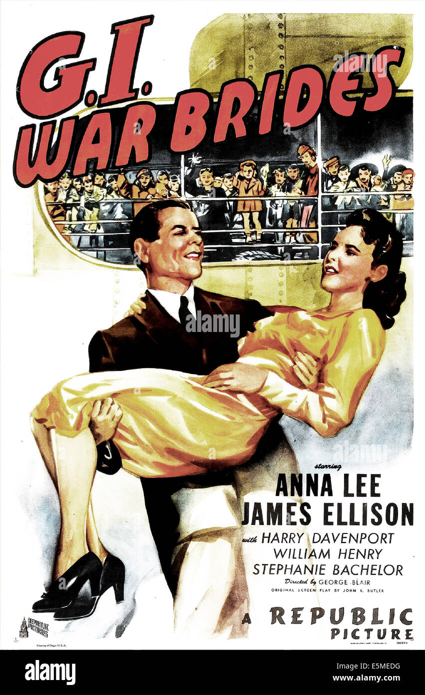 G.I. Épouses de guerre, de nous poster, de gauche : James Ellison, Anna Lee, 1946 Banque D'Images