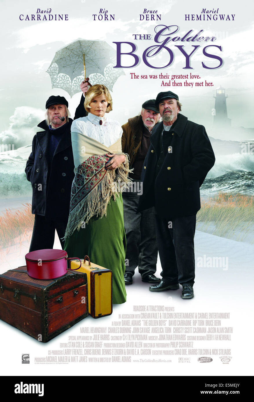 Les Golden Boys, (alias Chatham), de gauche à droite : David Carradine, Mariel Hemingway, Bruce Dern, Rip Torn, 2008. Ph : Claire Banque D'Images