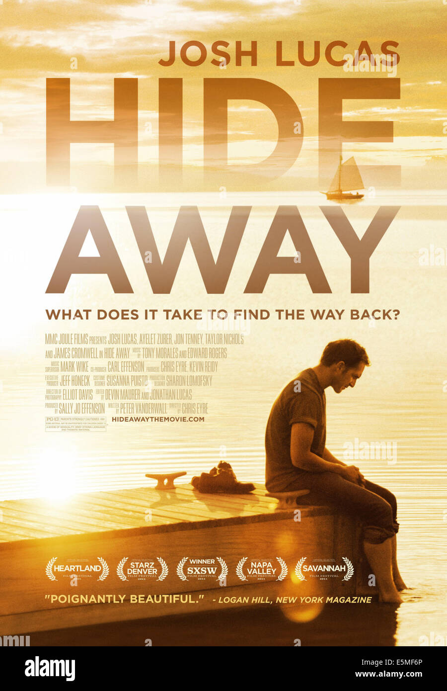 Cacher loin de nous, l'art de l'affiche, Josh Lucas, 2011. Banque D'Images