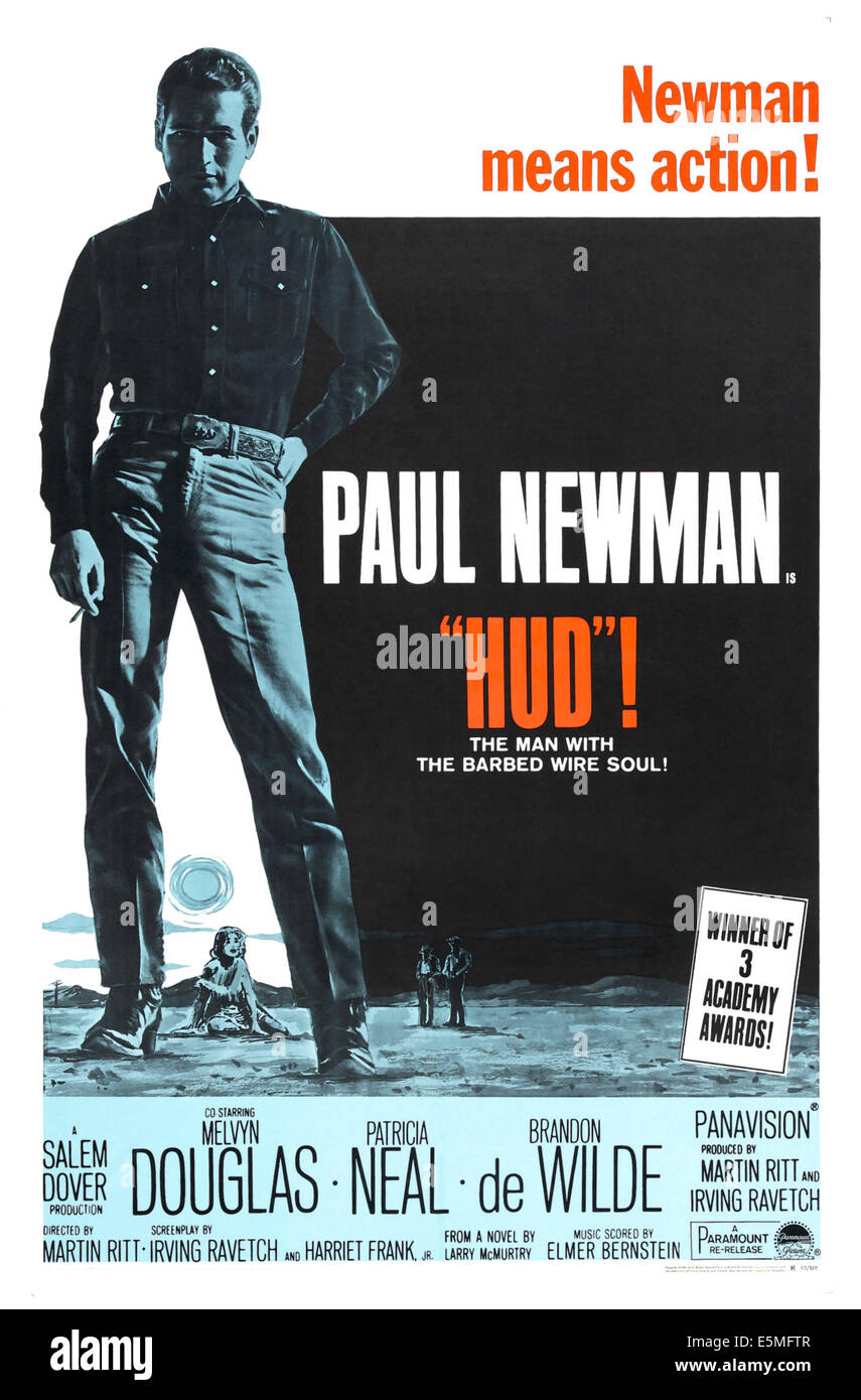 HUD, Paul Newman, 1963. Banque D'Images
