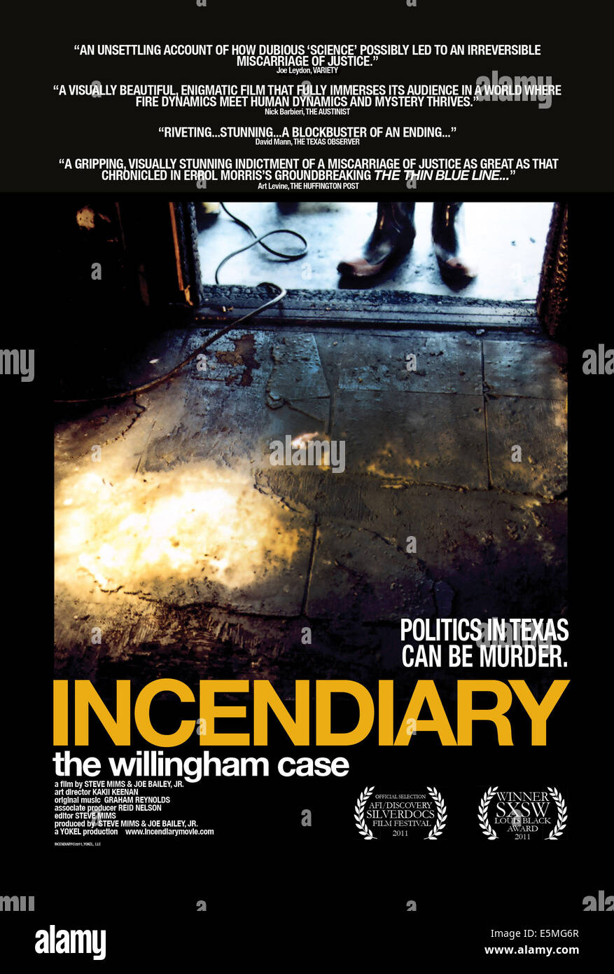 Le cas incendiaires : WILLINGHAM, US poster art, 2011, ©Indie vraiment/avec la permission d'Everett Collection Banque D'Images