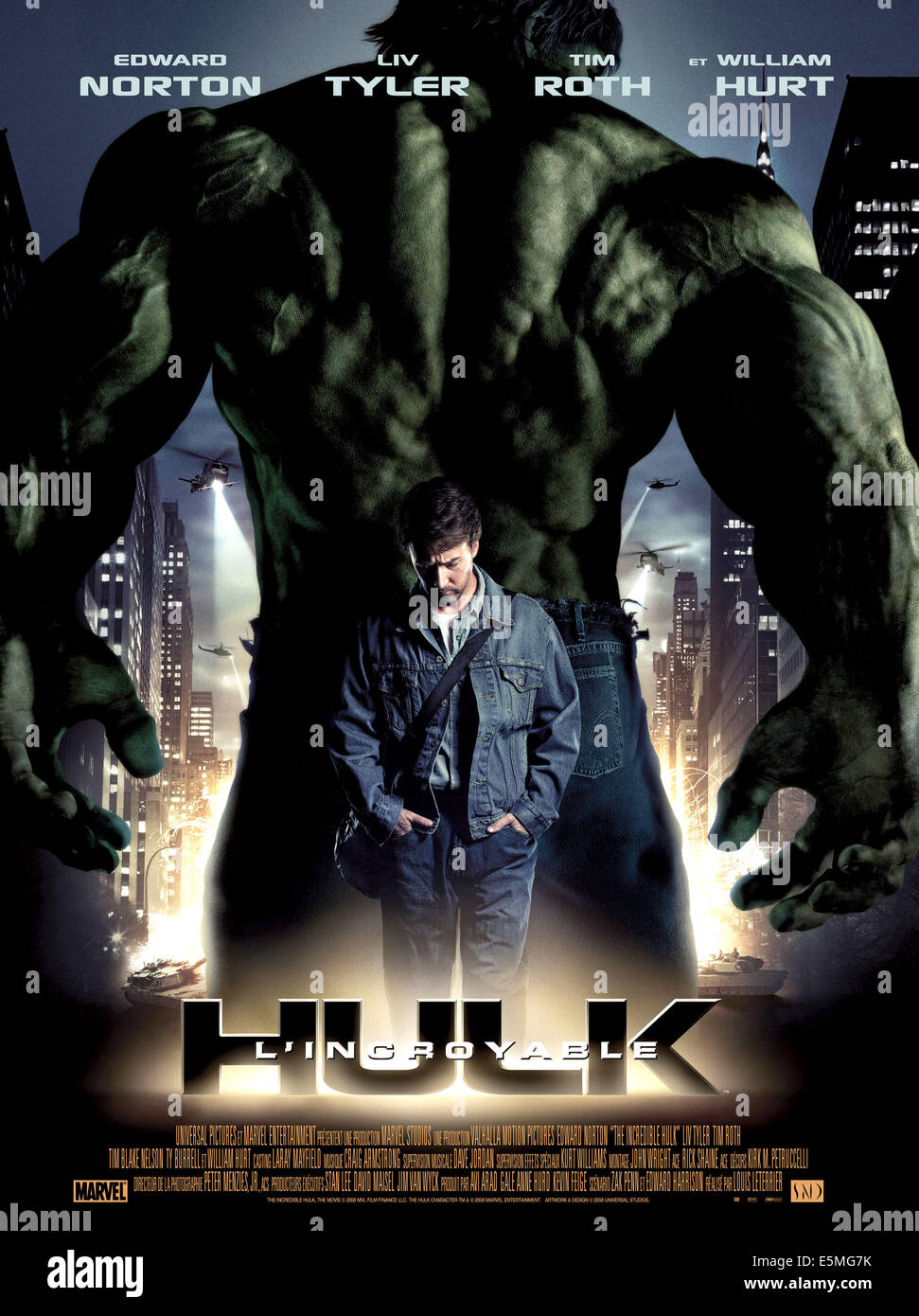 L'Incroyable Hulk, Edward Norton, 2008. ©Universal/courtesy Everett  Collection Photo Stock - Alamy