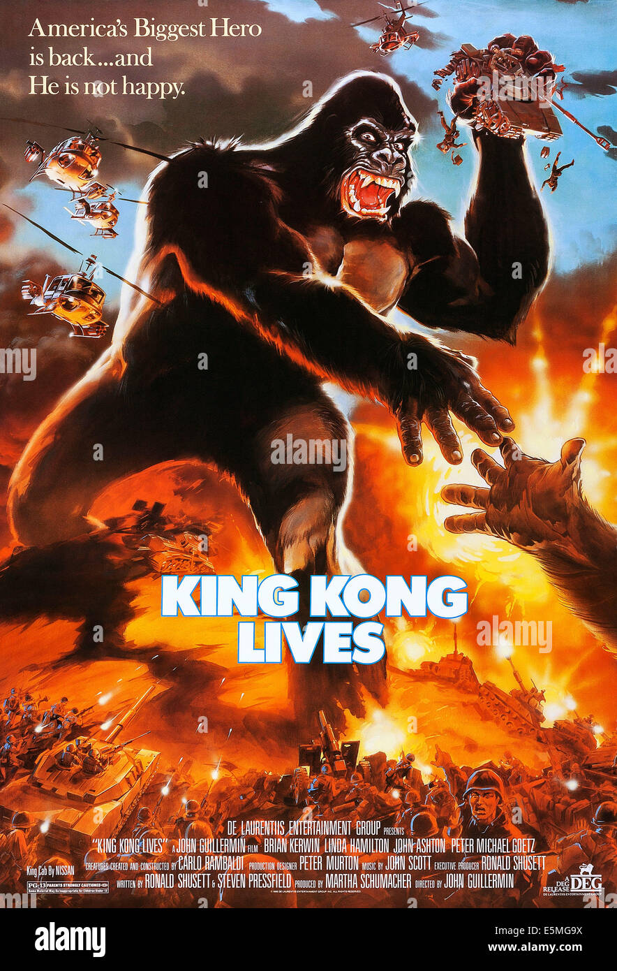 KING KONG VIT, US poster art, King Kong, 1986. ©DeLaurentiis Entertainment Group/avec la permission d'Everett Collection Banque D'Images