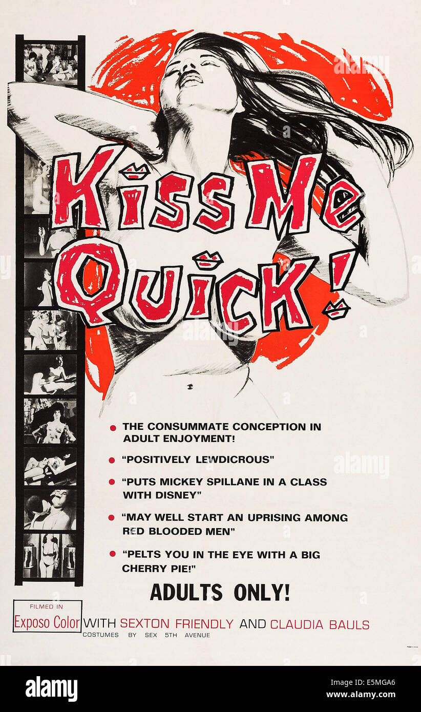 KISS ME QUICK !, US poster, 1964 Banque D'Images