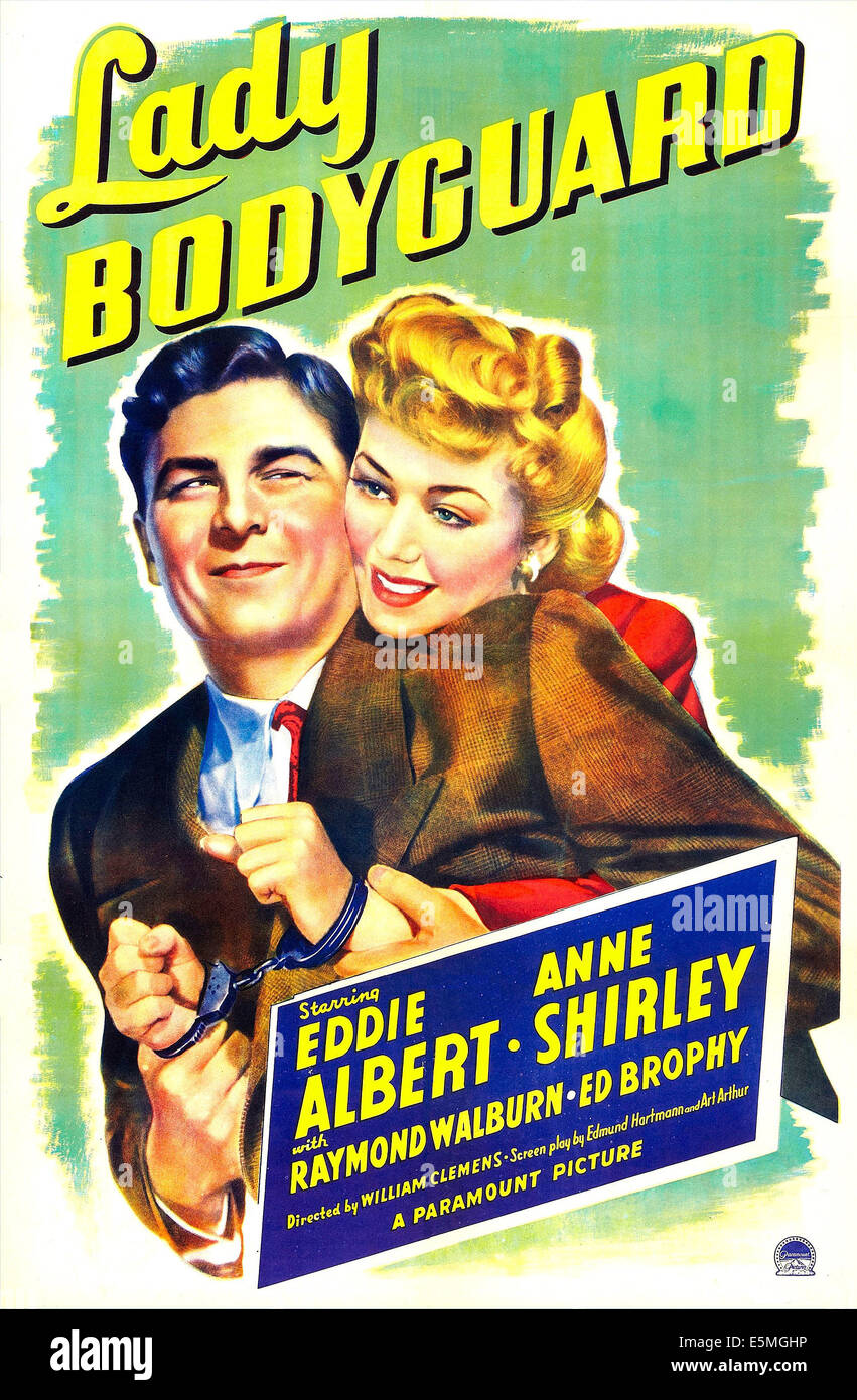 Dame GARDE DU CORPS, de nous poster, Eddie Albert, Anne Shirley, 1943 Banque D'Images