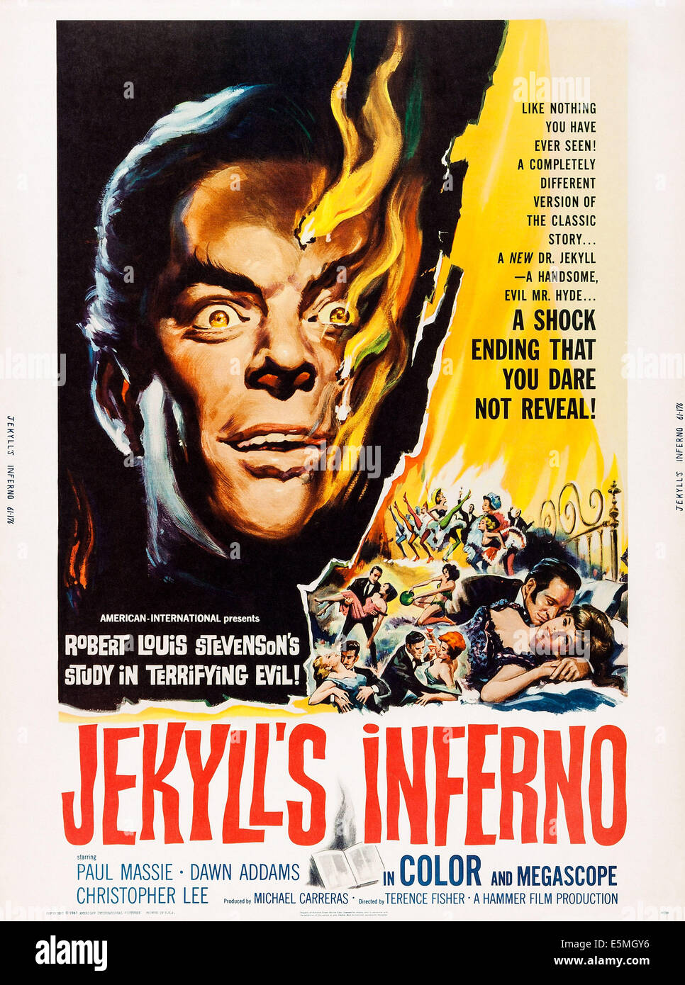 JEKYLL'S INFERNO, (alias LES DEUX VISAGES DU DR. JEKYLL, alias CHAMBRE D'Effroi), l'affiche, 1960. Banque D'Images