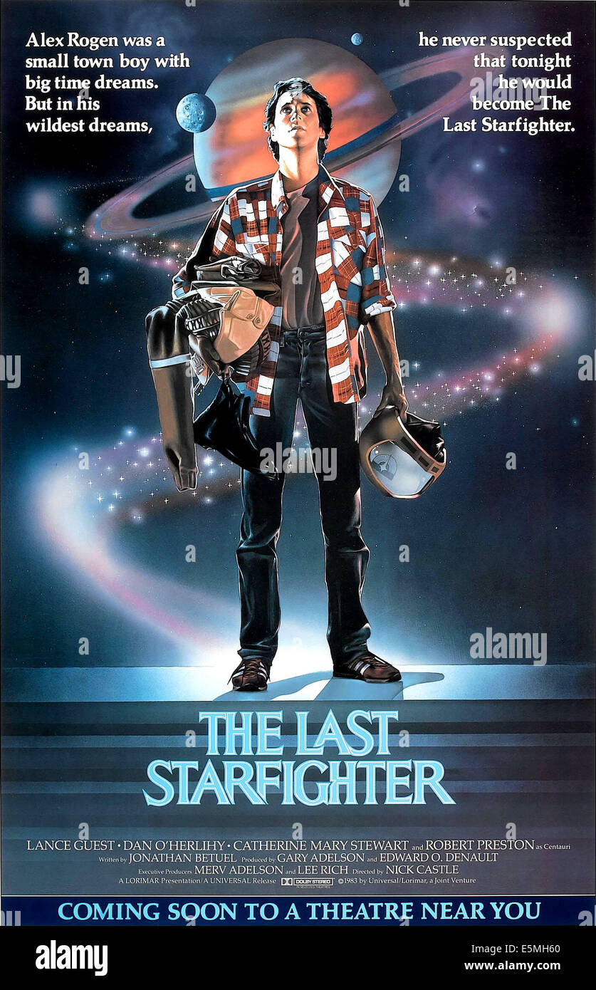 THE LAST STARFIGHTER, Lance Guest, poster, NOUS 1984. © Universal/courtesy Everett Collection Banque D'Images