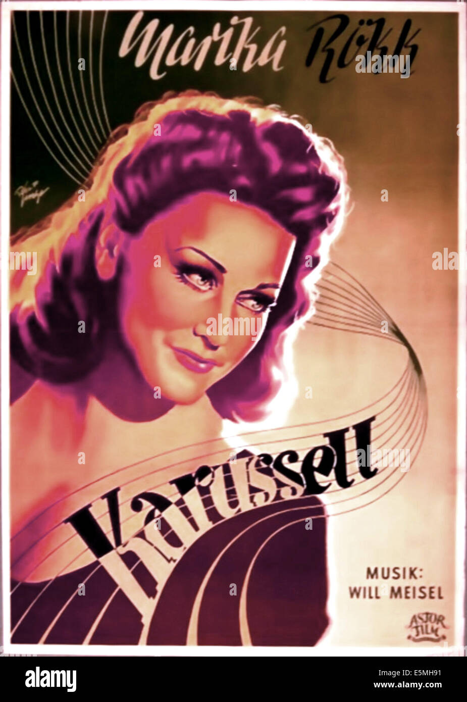 KARUSSELL, Marika Rökk, affiche allemande, 1937 Banque D'Images