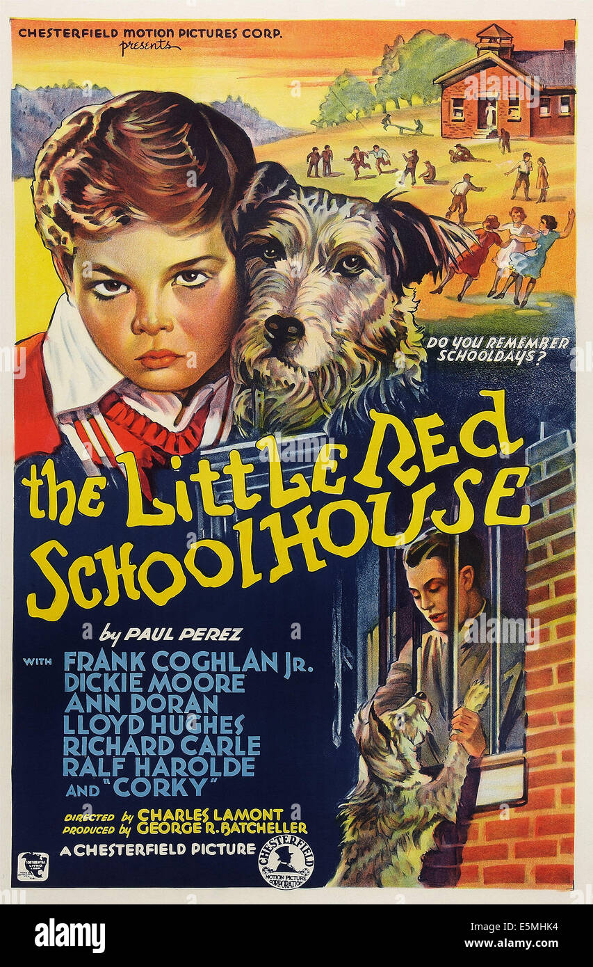 La petite école rouge, de nous poster art, Dickie Moore (haut), Frank Coghlan Jr. (en bas), 1936 Banque D'Images