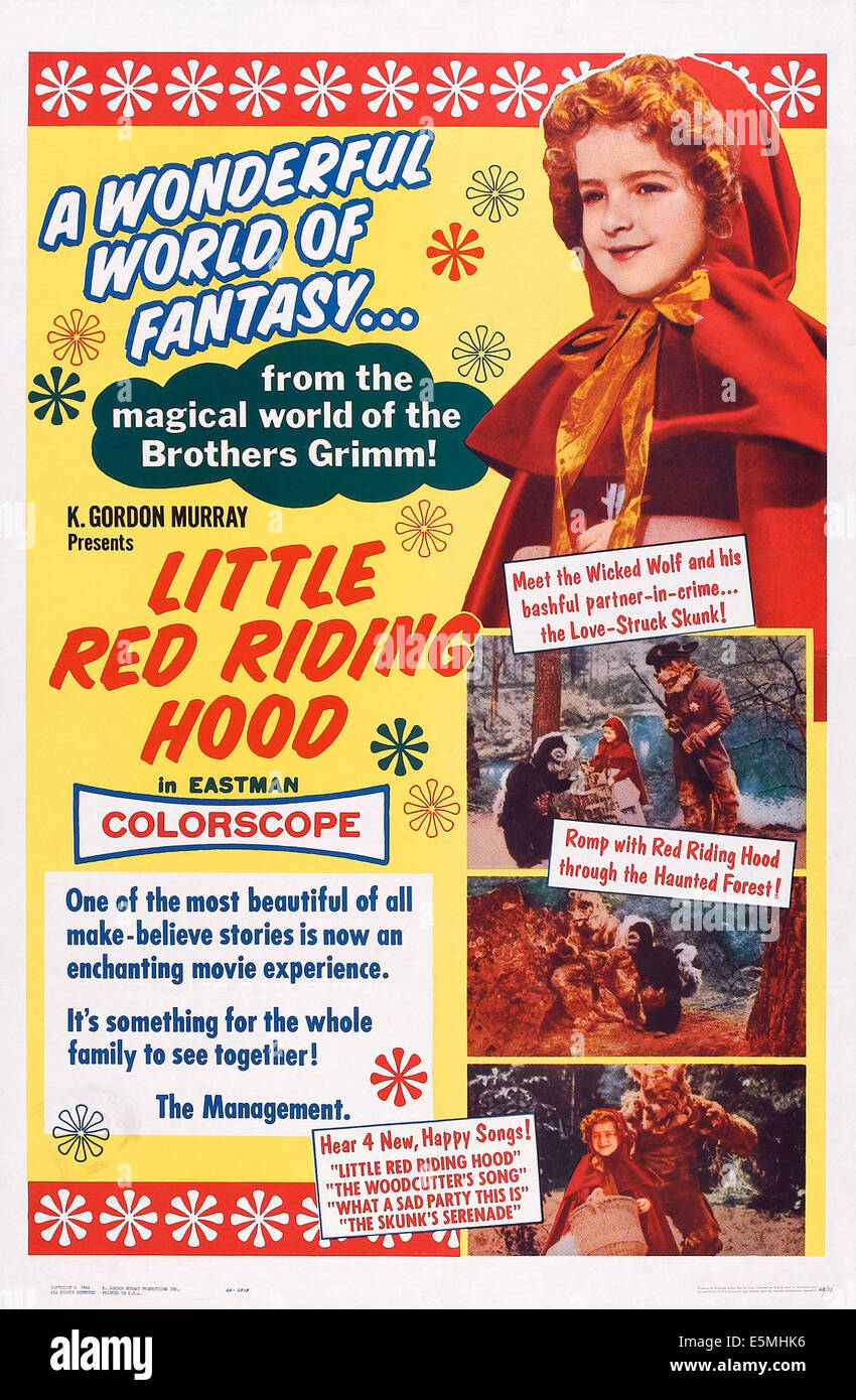 Le PETIT CHAPERON ROUGE, (alias Tom Pouce ET LE PETIT CHAPERON ROUGE, aka... Y PULGARCITO CONTRA LOS MONSTRUOS), US Banque D'Images