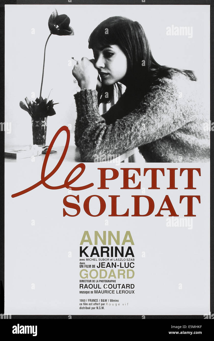 Le petit soldat, (aka LE PETIT SOLDAT), l'affiche française, Anna Karina, 1963 Banque D'Images