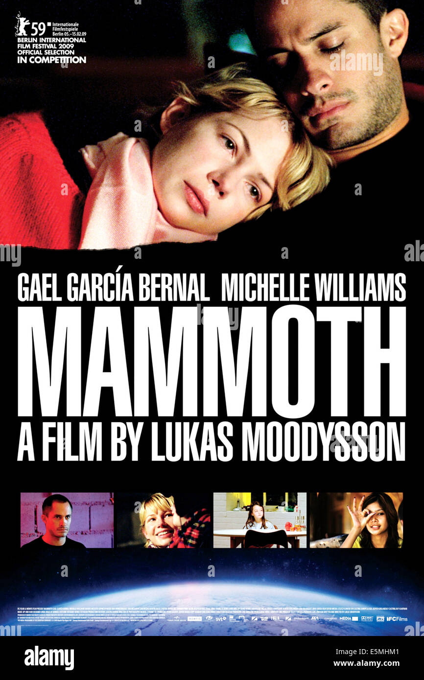 Le mammouth, haut, de gauche : Michelle Williams, Gael Garcia Bernal, 2009. ©IFC Films/avec la permission d'Everett Collection Banque D'Images
