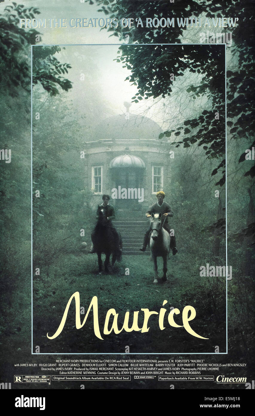 MAURICE, de nous poster art, de gauche : Hugh Grant, James Wilby, 1987. ©Cinecom/avec la permission d'Everett Collection Banque D'Images