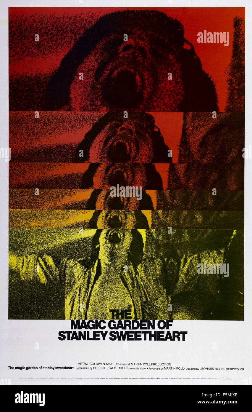 Le JARDIN MAGIQUE DE STANLEY SWEETHEART, US poster art, Don Johnson, 1970 Banque D'Images