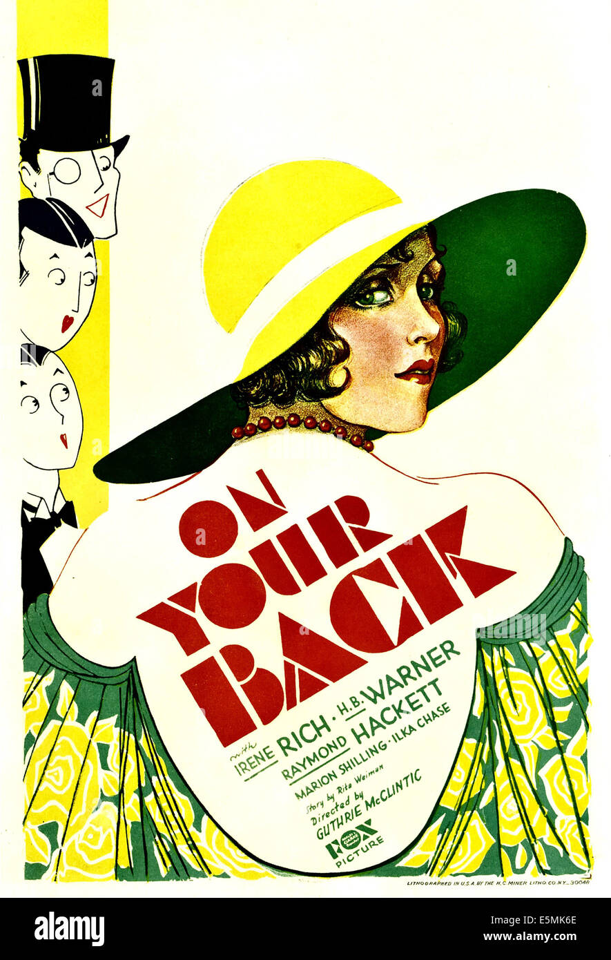 Sur votre dos, Irene Rich sur la fenêtre carte, 1930, TM et copyright ©20th Century Fox Film Corp. Tous droits réservés./avec la permission Banque D'Images Sur votre dos, Irene Rich sur la fenêtre carte, 1930, TM et copyright ©20th Century Fox Film Corp. Tous droits réservés./avec la permission Banque D'Images
