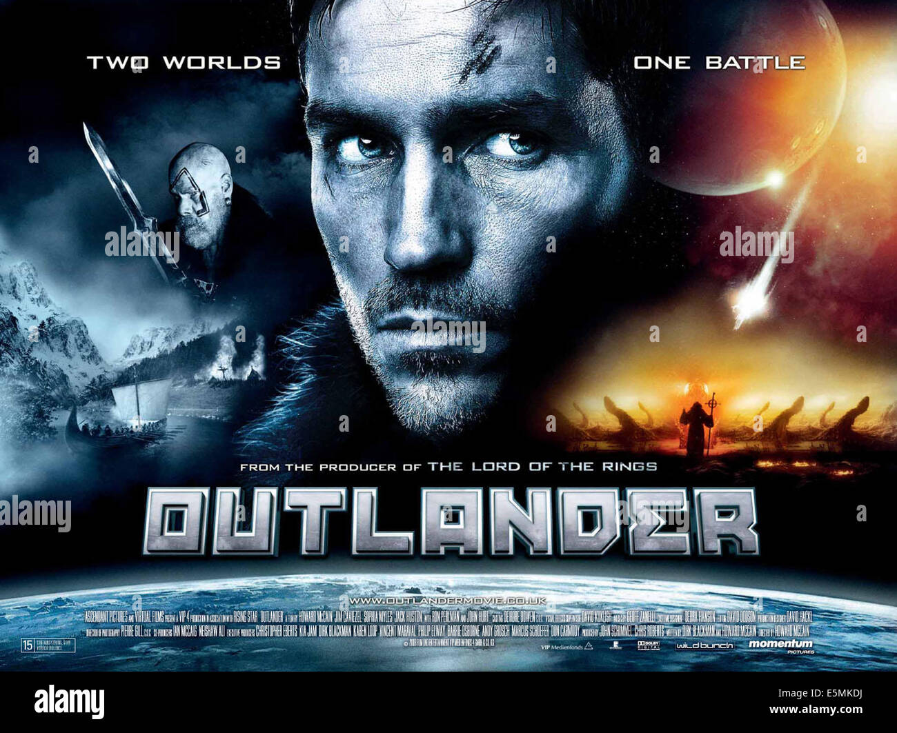 OUTLANDER, de gauche : James Caviezel, 2008. ©Weinstein Company/avec la permission d'Everett Collection Banque D'Images OUTLANDER, de gauche : James Caviezel, 2008. ©Weinstein Company/avec la permission d'Everett Collection Banque D'Images