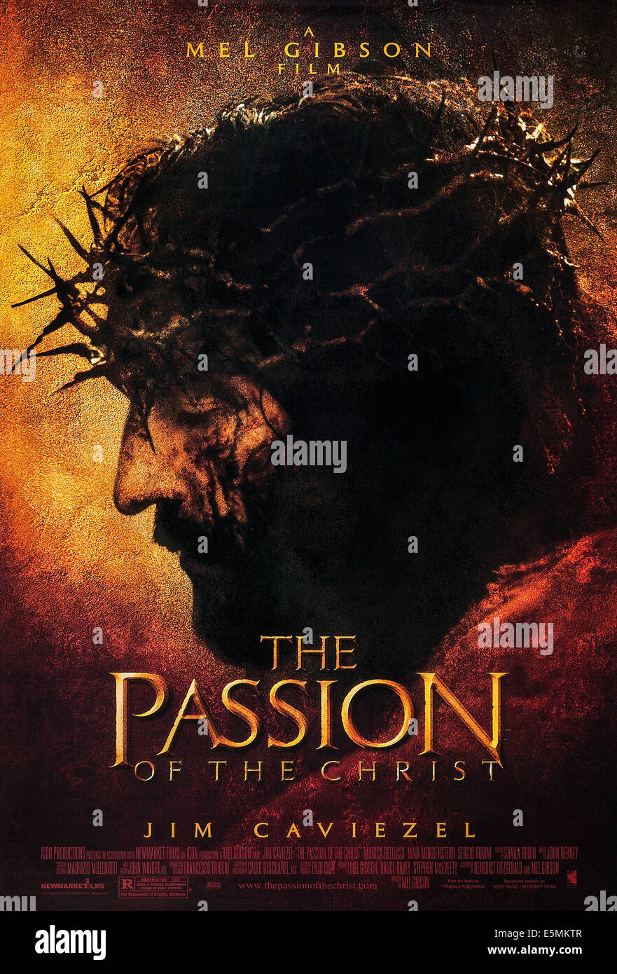 La PASSION DU CHRIST, de nous poster art, Jim Caviezel, 2004, © courtoisie Newmarket/Everett Collection Banque D'Images