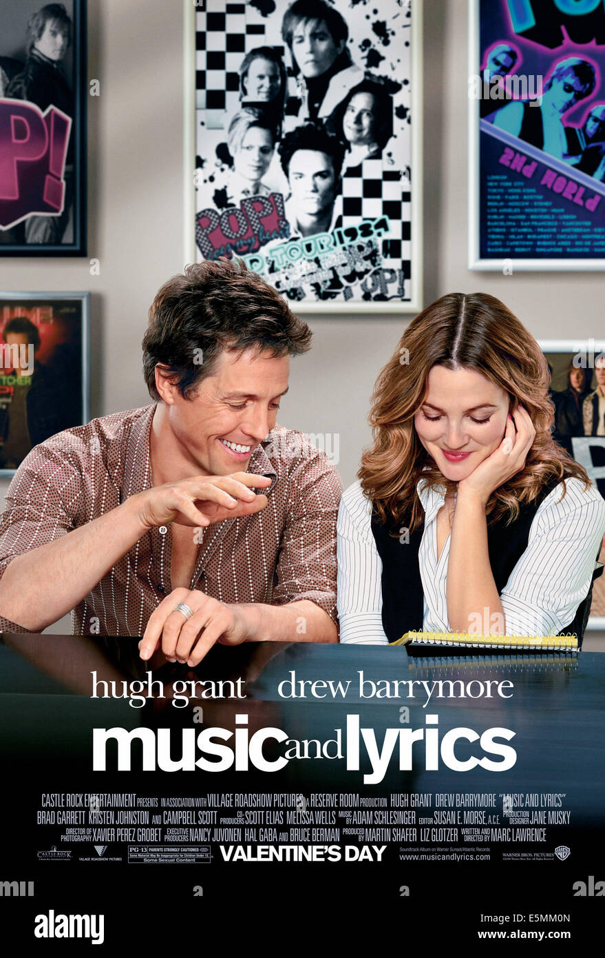 La musique et les paroles, Hugh Grant, Drew Barrymore, 2007. ©Warner Bros./avec la permission d'Everett Collection Banque D'Images
