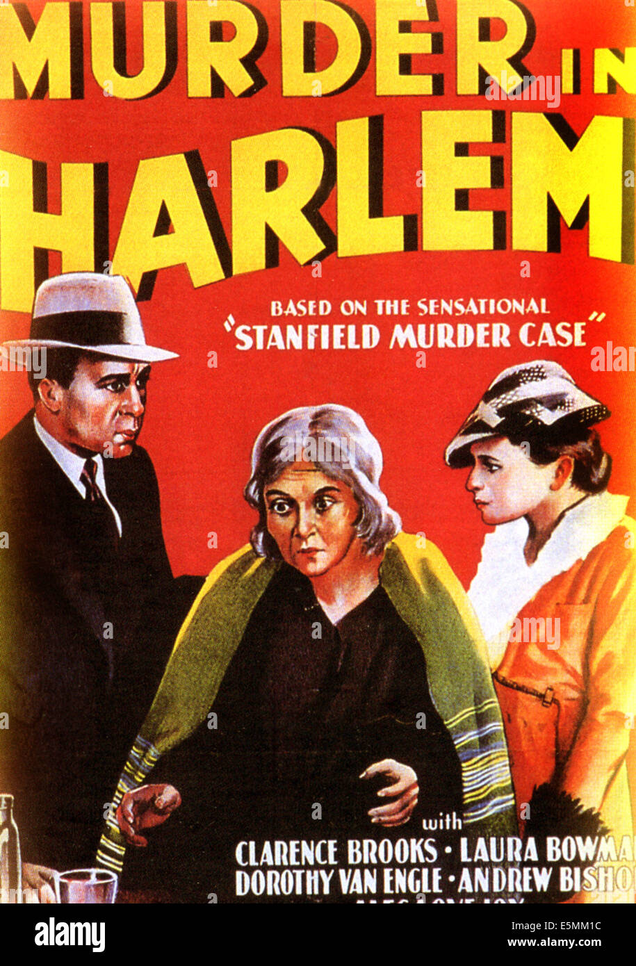 Meurtre à Harlem, 1935 Banque D'Images