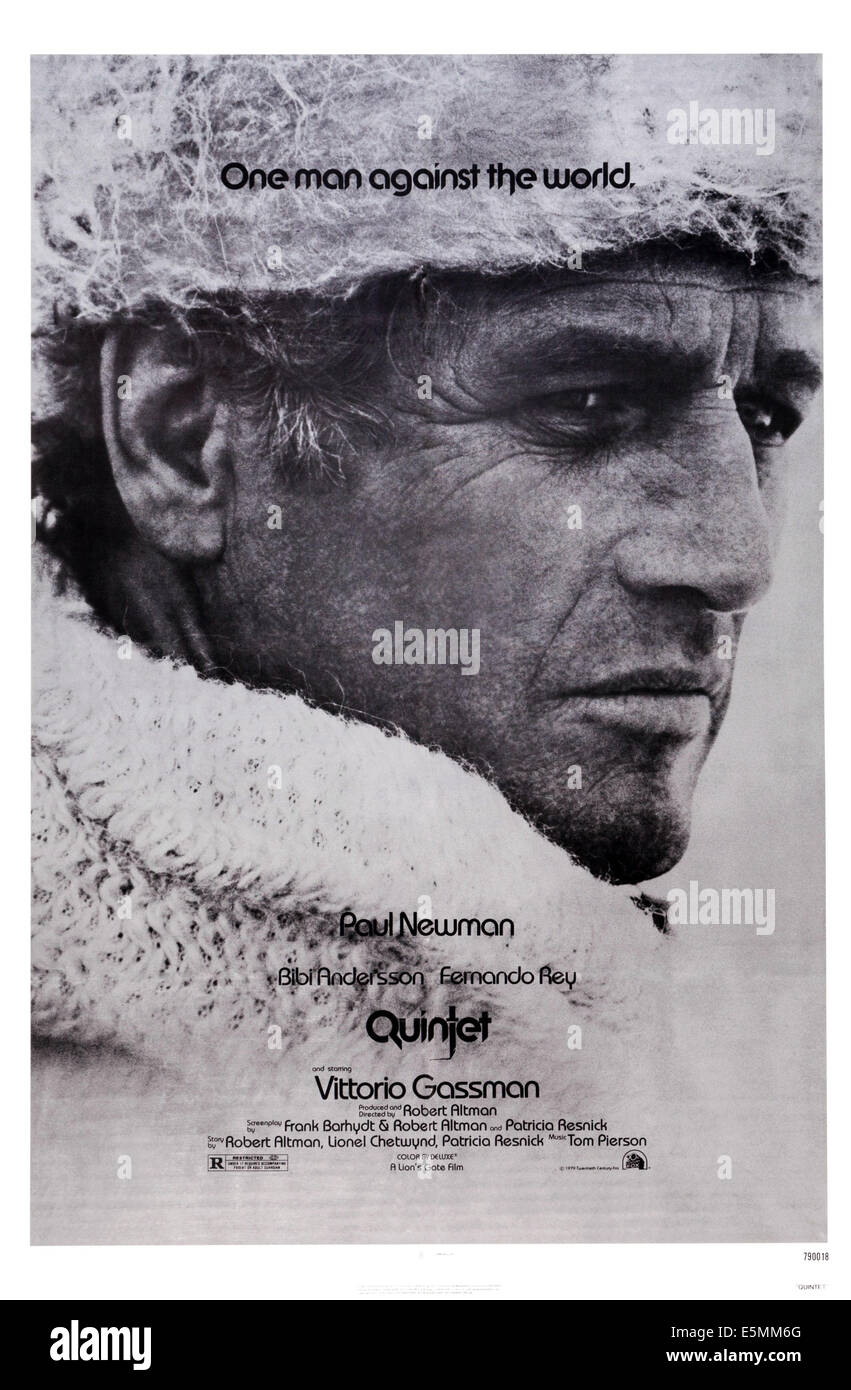 Nous Quintet, poster, Paul Newman, 1979, TM & © Copyright 20th Century Fox Film Corp./avec la permission d'Everett Collection Banque D'Images Nous Quintet, poster, Paul Newman, 1979, TM & © Copyright 20th Century Fox Film Corp./avec la permission d'Everett Collection Banque D'Images