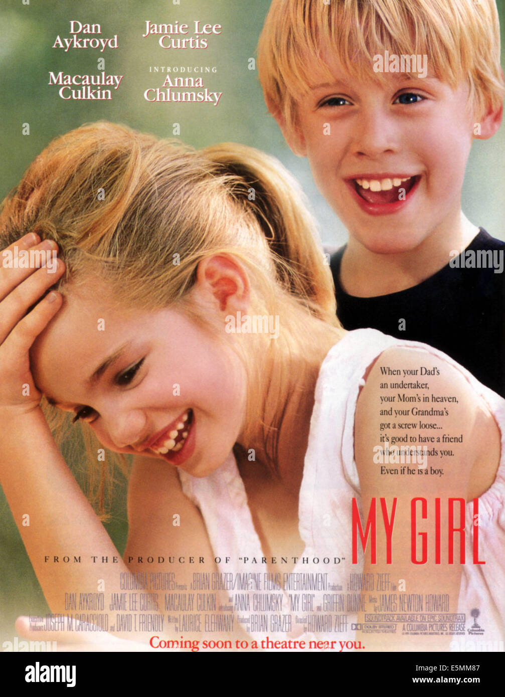 Ma fille, à partir de la gauche : Anna Chlumsky, Macaulay Culkin, 1991. ©Columbia/avec la permission d'Everett Collection Banque D'Images