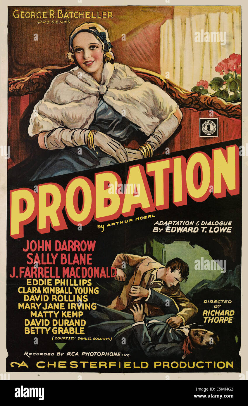 La probation, aka (Second Chances), Sally Blane, 1932 Banque D'Images