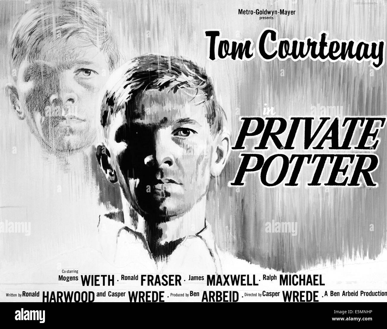 Les POTTER, Tom Courtenay, 1962 Banque D'Images