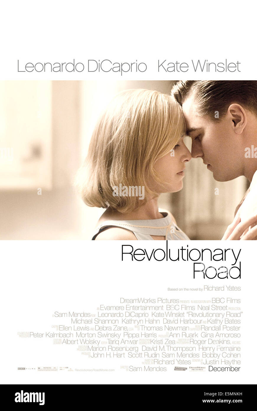 REVOLUTIONARY ROAD, Kate Winslet, Leonardo DiCaprio, 2008. ©DreamWorks/avec la permission d'Everett Collection Banque D'Images REVOLUTIONARY ROAD, Kate Winslet, Leonardo DiCaprio, 2008. ©DreamWorks/avec la permission d'Everett Collection Banque D'Images