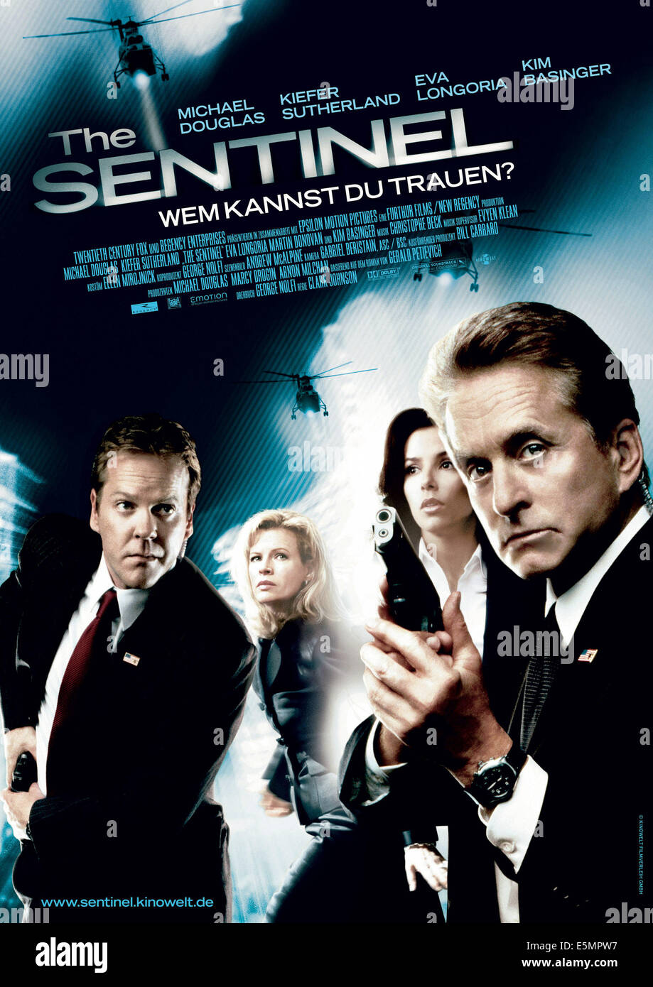 Le Sentinel, Kiefer Sutherland, Kim Basinger, Eva Longoria Parker, Michael Douglas, 2006, TM & Copyright (c) 20th Century Fox Banque D'Images
