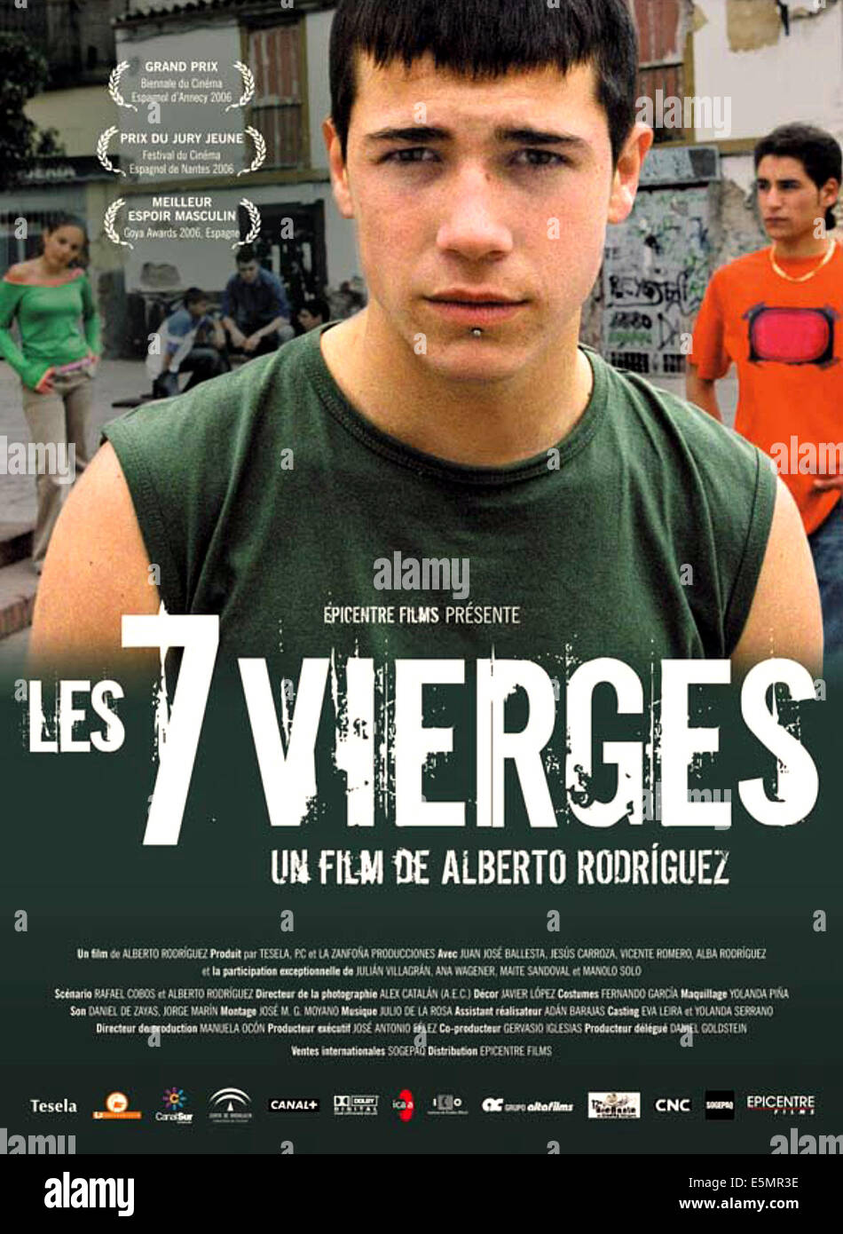 7 vierges, (aka 7 Virgenes, aka sept vierges), espagnol annonce art, Juan José Ballesta (avant), Jesus Carroza (droite), 2005. Banque D'Images