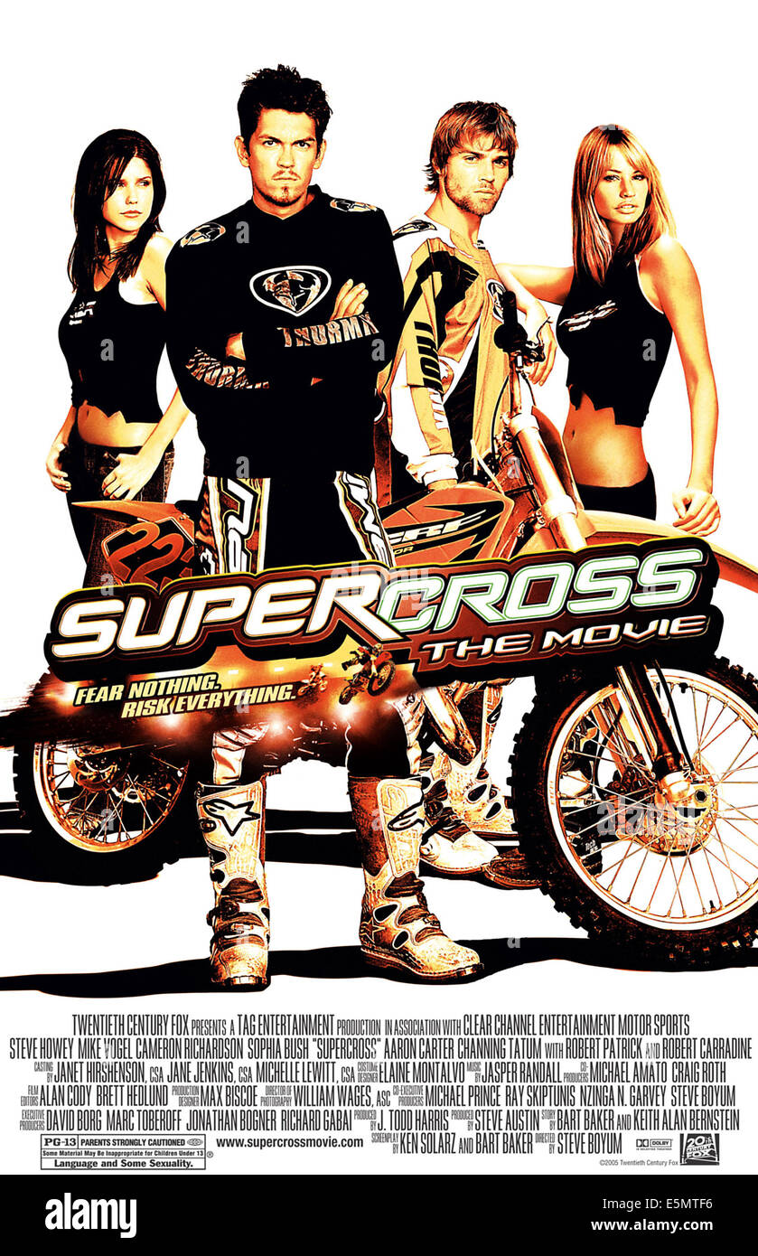 SUPERCROSS, Sophia Bush, Steve Howey, Mike Vogel, Cameron Richardson, l'affiche, 2005, TM & Copyright (c) 20th Century Fox Banque D'Images