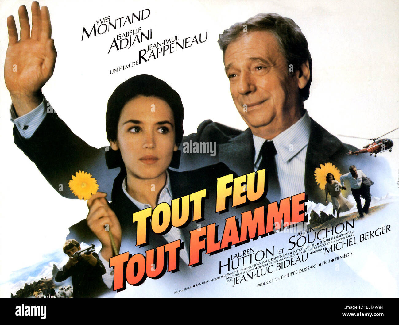 TOUT FEAU TOUT FLAMME, Isabelle Adjani, Yves Montand, 1982 Banque D'Images