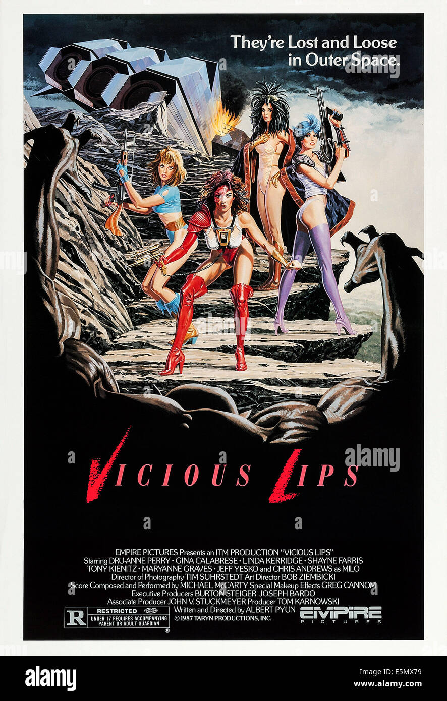 Cercle vicieux des lèvres, de l'affiche, 1986, US Empire © Photos courtoisie/Everett Collection Banque D'Images