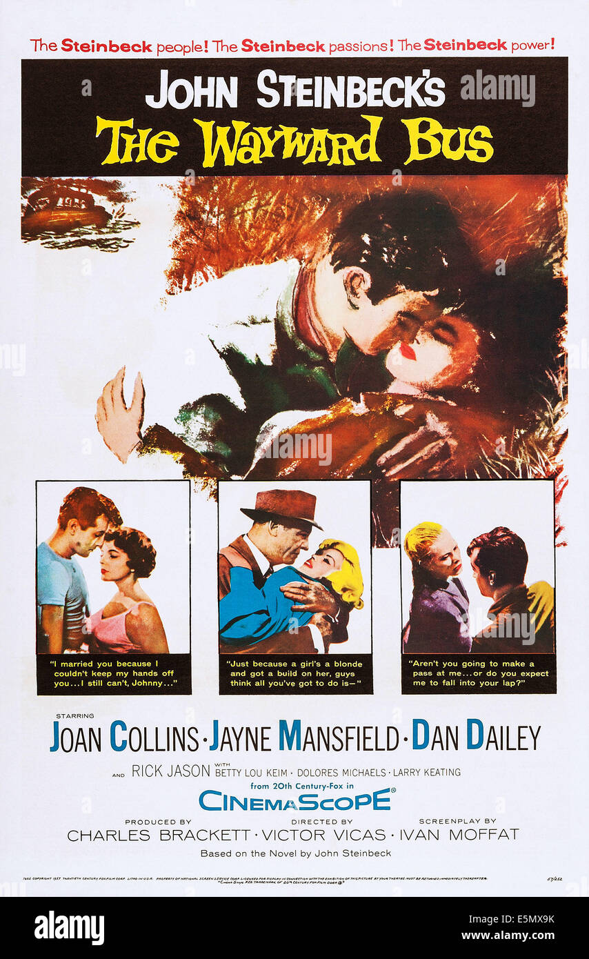 Le BUS WAYWARD, US poster art, 1957. TM et © Twentieth Century-Fox Film 20ème Corp. Tous droits réservés/avec la permission d'Everett Banque D'Images