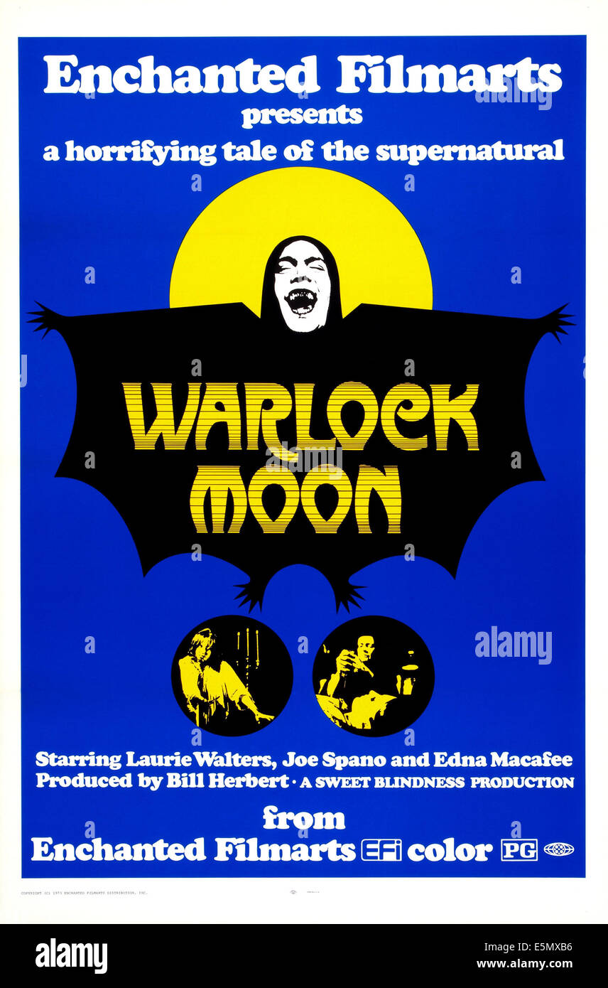 WARLOCK MOON, US poster art, 1973 Banque D'Images