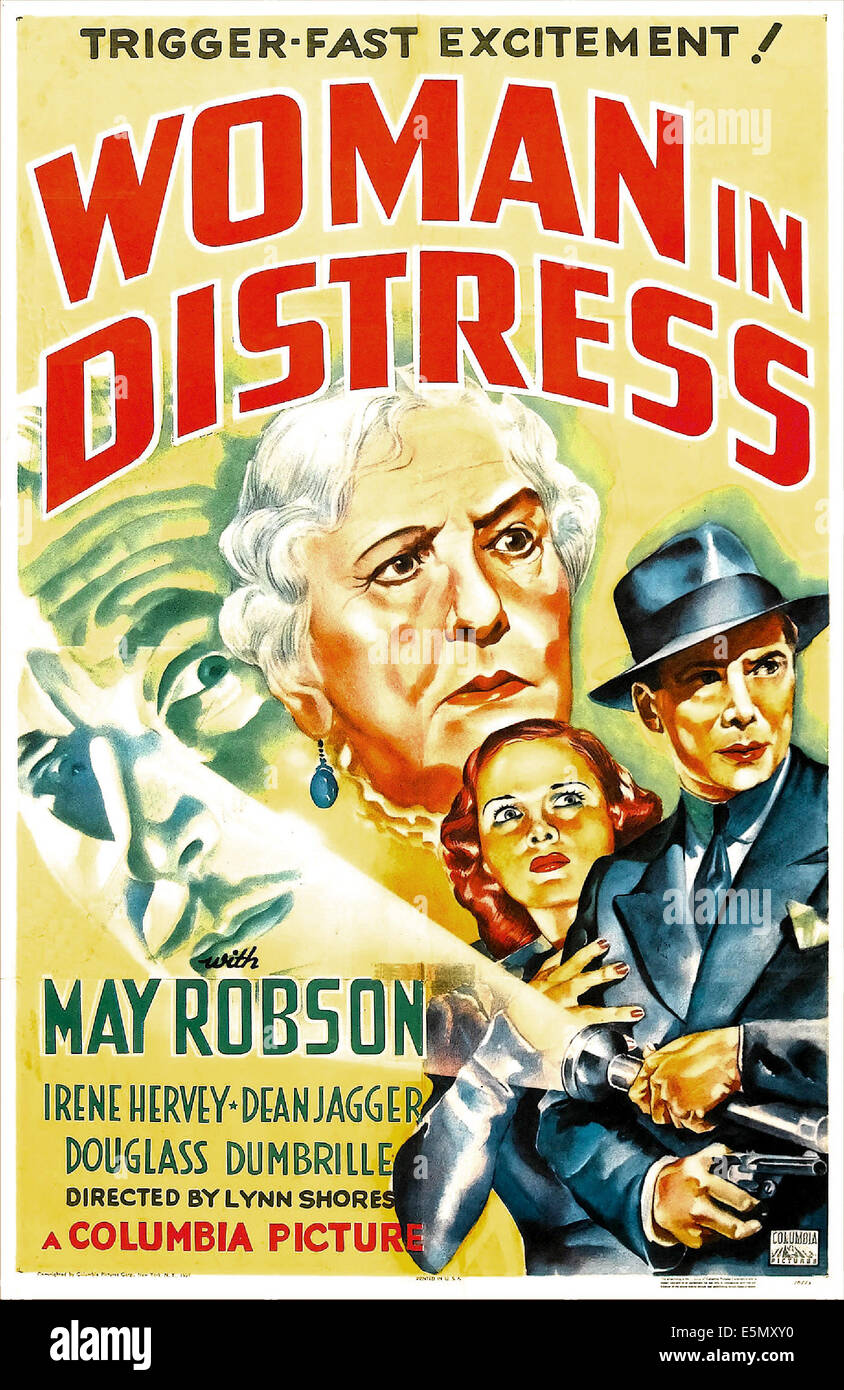 Femme en détresse, de nous poster, de gauche : Douglass Dumbrille, mai Robson, Irene Hervey, Dean Jagger, 1937 Banque D'Images