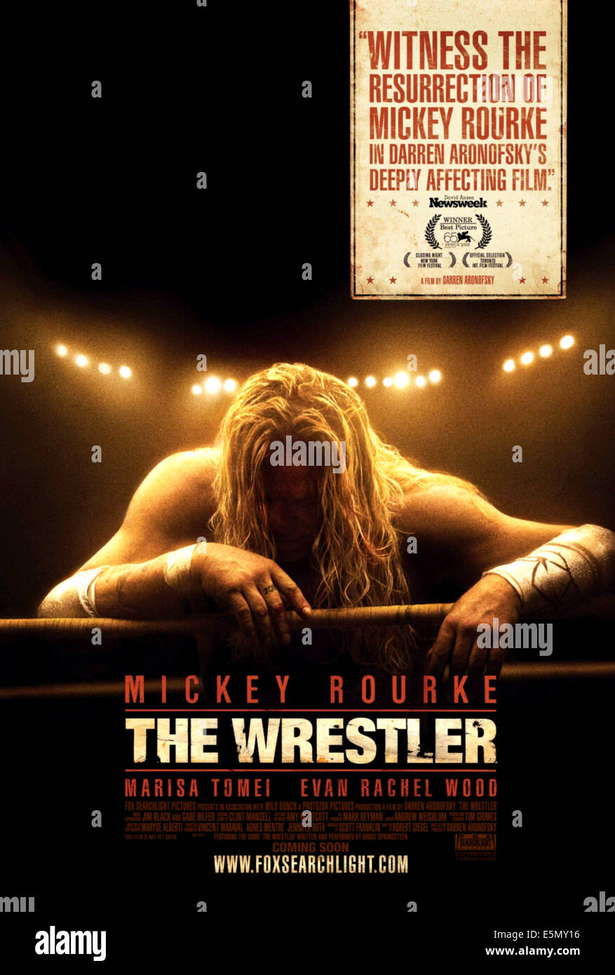 THE WRESTLER, Mickey Rourke, 2008. TM et © Copyright 20th Century Fox. Tous droits réservés./avec la permission d'Everett Collection Banque D'Images