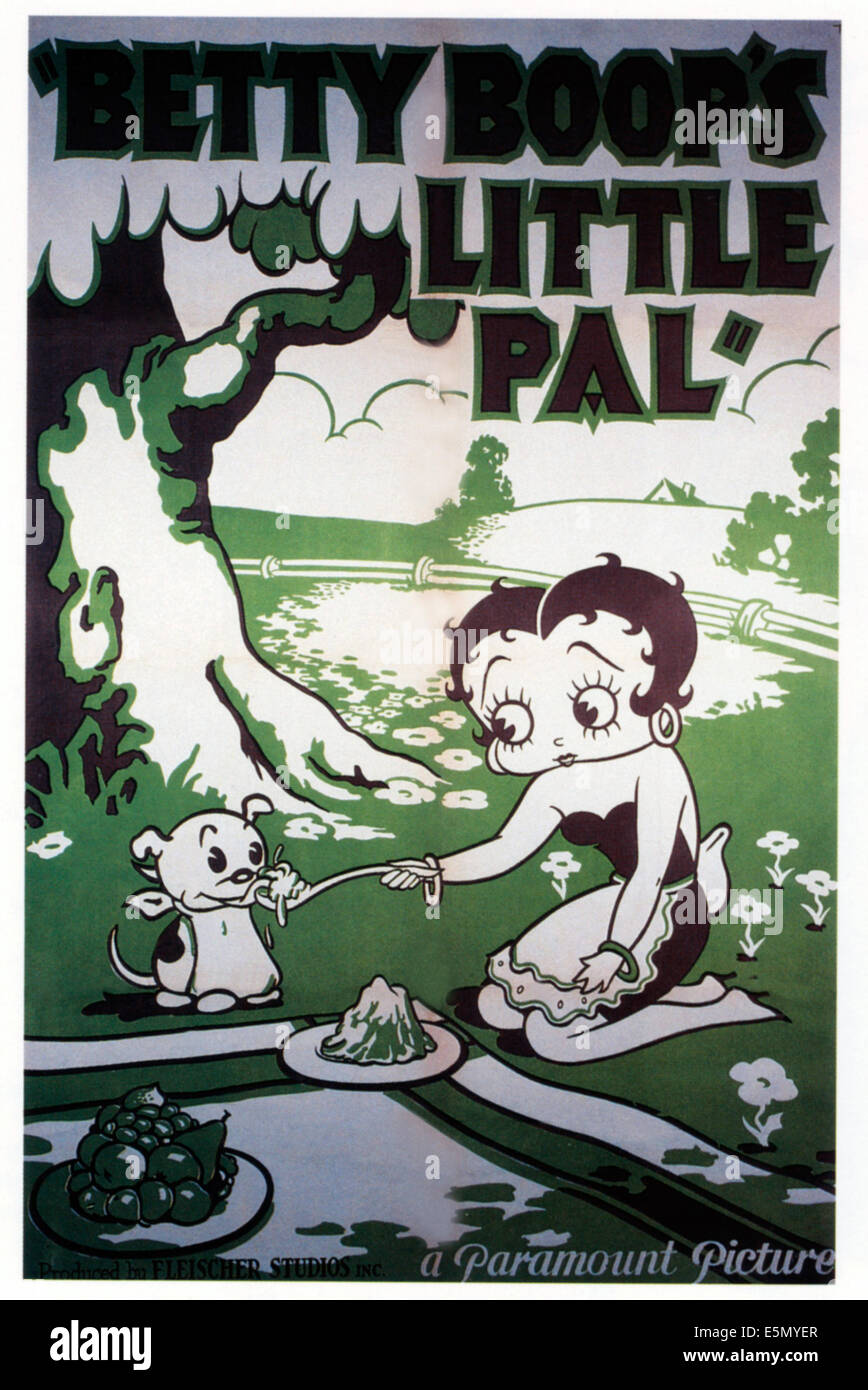BETTY BOOP'S LITTLE PAL, à partir de la gauche : Betty Boop, potelé, 1934. Banque D'Images