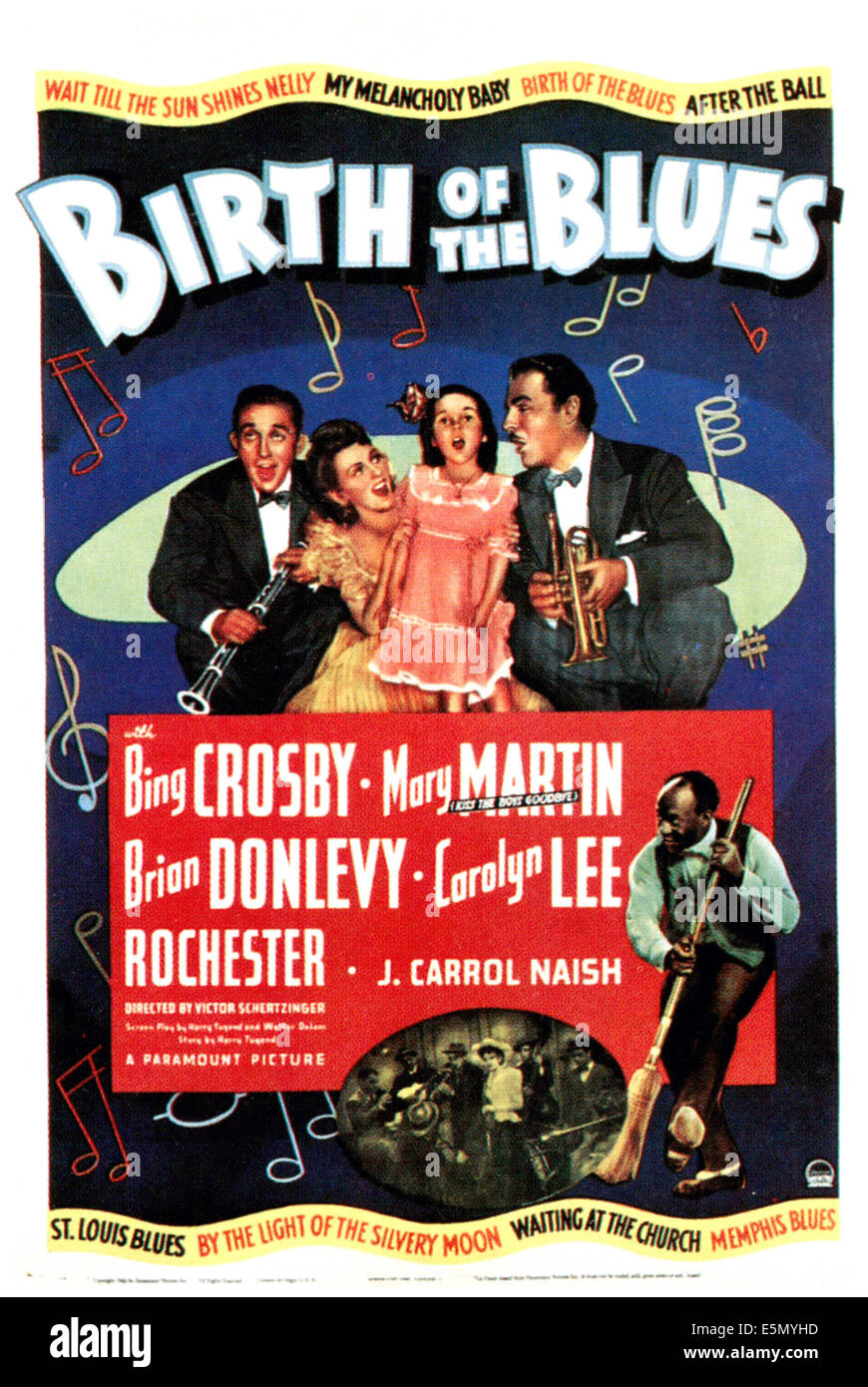 La naissance du Blues, Bing Crosby, Mary Martin, Carolyn Lee, Brian Donlevy, Eddie Anderson, 1941 Banque D'Images