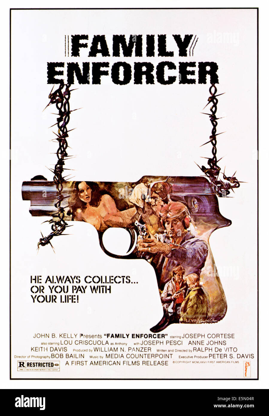 Famille ENFORCER [aka DEATH COLLECTOR], Joseph Cortese, 1976 Banque D'Images