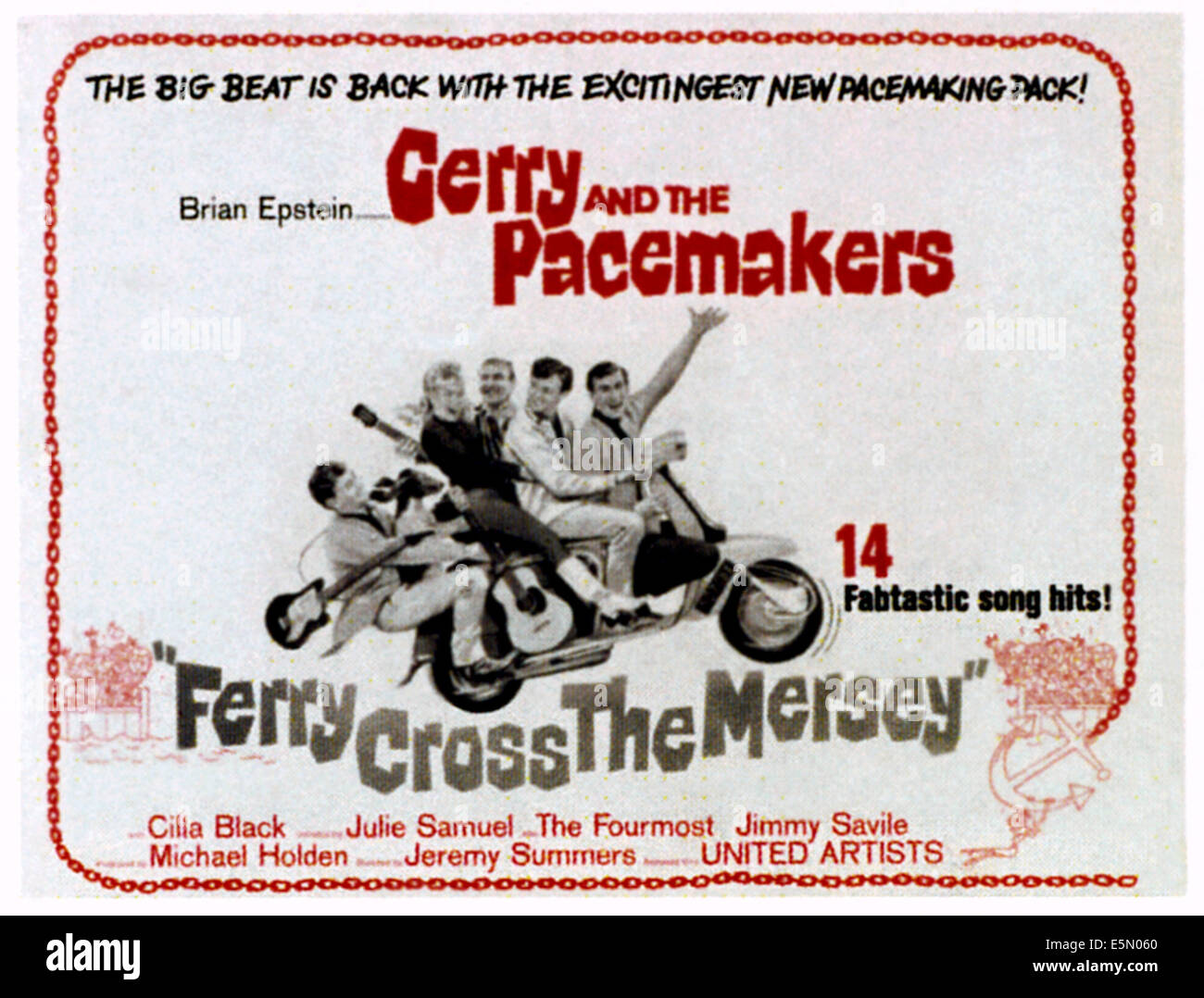 Croix de FERRY LA MERCI, Gerry et les pacemakers, 1965. Banque D'Images