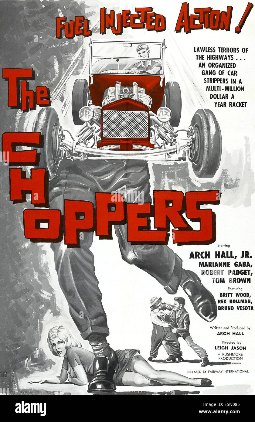 Les choppers, poster art, 1961 Banque D'Images