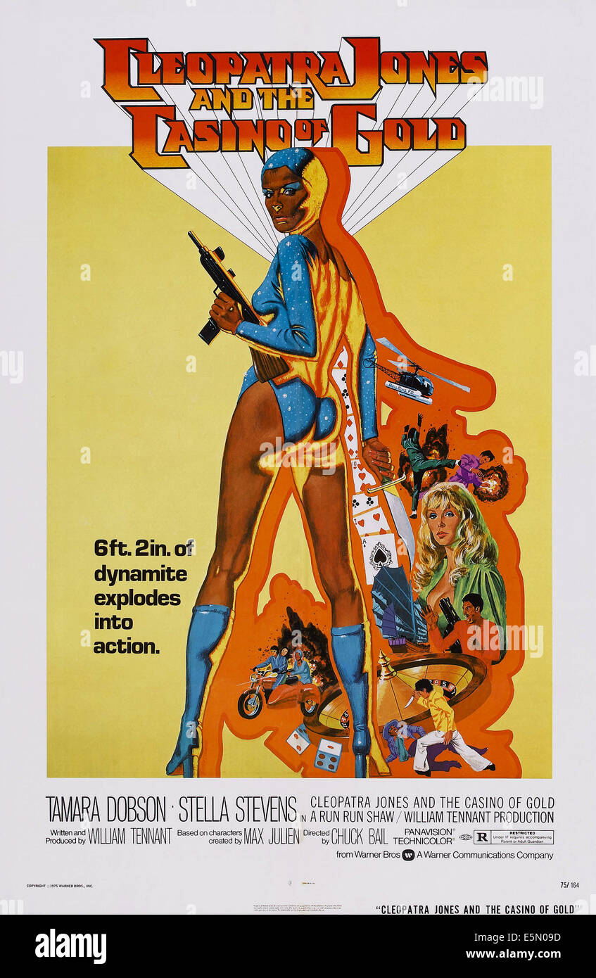 CLEOPATRA JONES AND THE CASINO OF GOLD, centre : Tamara Dobson sur l'affiche, 1975 Banque D'Images