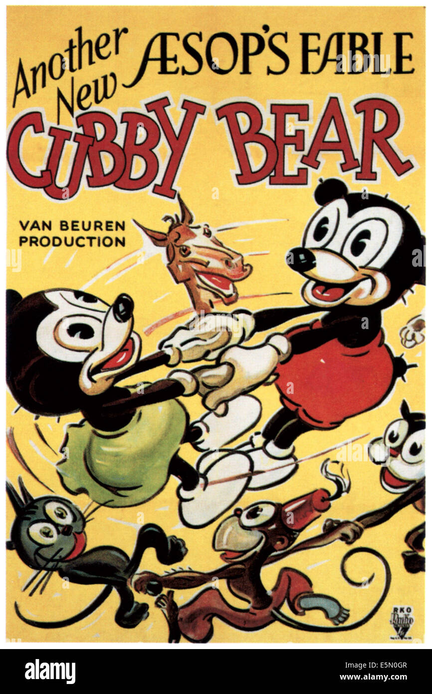 CUBBY BEAR, 1933. Banque D'Images