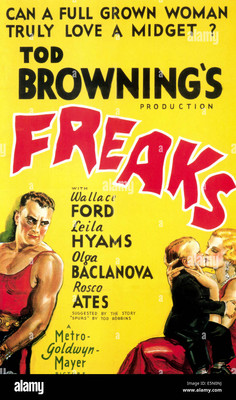 FREAKS, Henry Victor, Harry Earles, Olga Baclanova, 1932 Banque D'Images